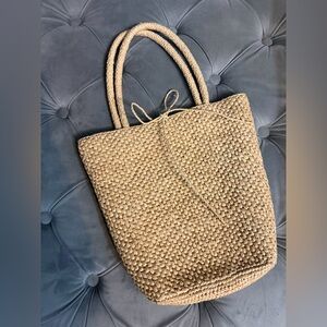 SOLD Doen Natural Woven Tote Bag